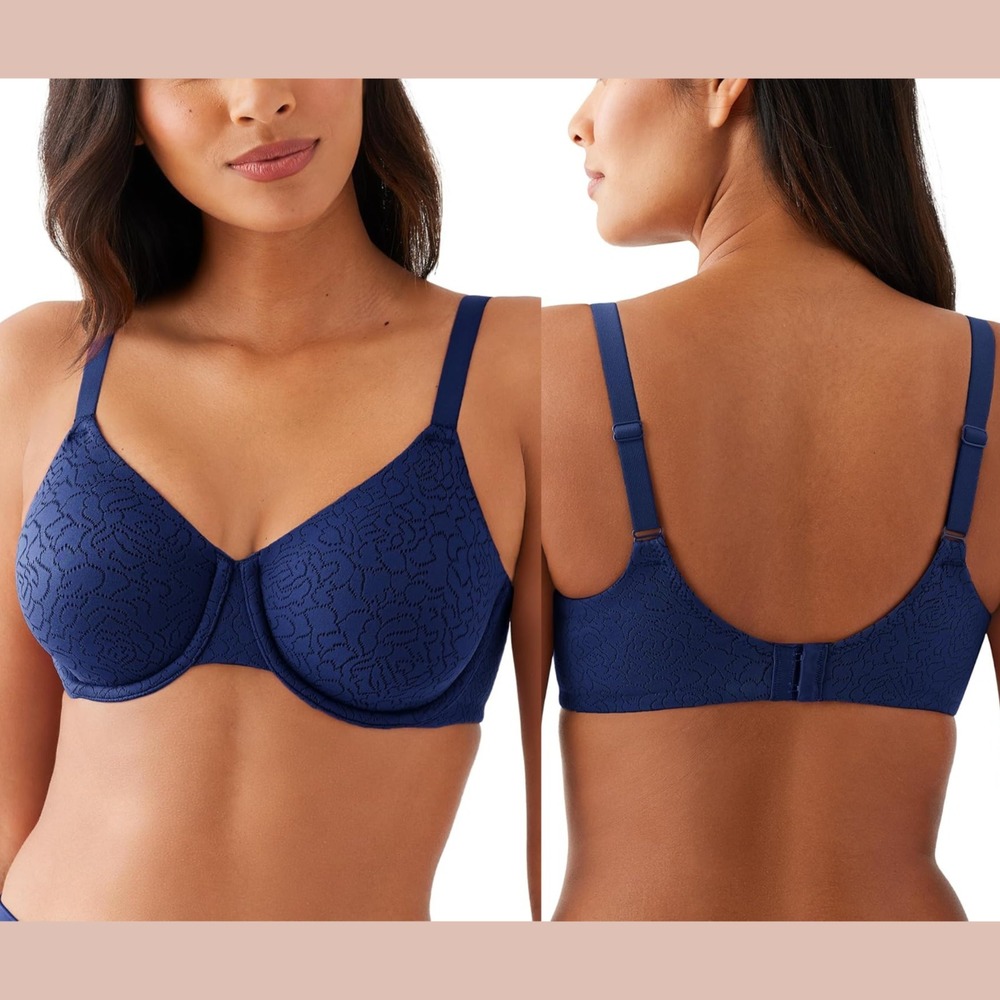 NWT $74‎ Wacoal [ 38DD US/UK ] Inside Job Underwire Bra in Blue #7161
